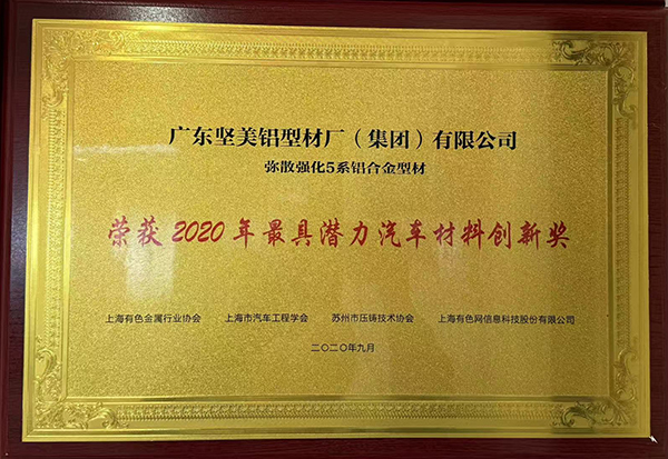 2020年最具潜力汽车科技创新奖