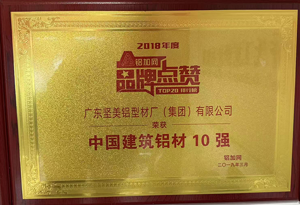 中国建筑铝材10强